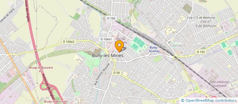 localisation de l'entreprise AGRIMAT  BULLY-LES-MINES