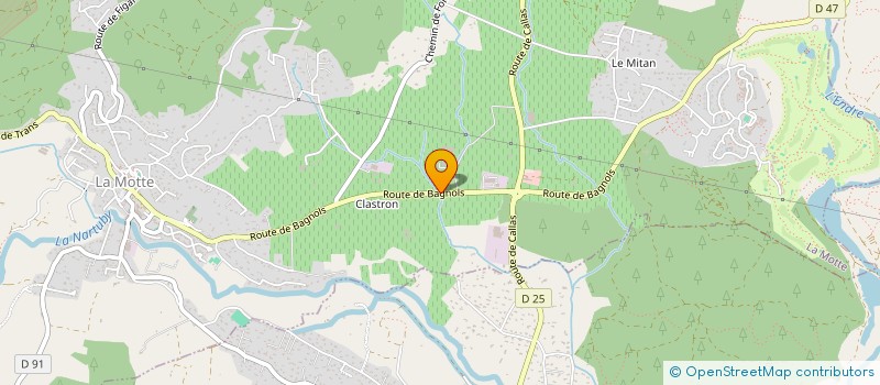 localisation de l'entreprise AGRIMAT  LA MOTTE