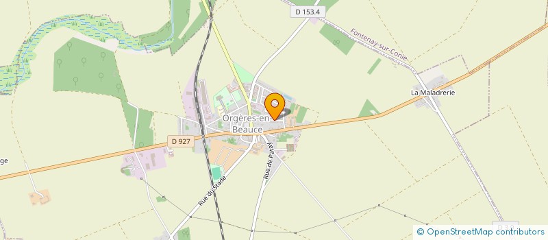 localisation de l'entreprise AGRIMAT SARL à ORGERES-EN-BEAUCE