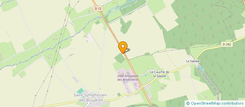 localisation de l'entreprise AGRIMETHANE EN OUCHE à SAINT-SYMPHORIEN-DES-BRUYERES