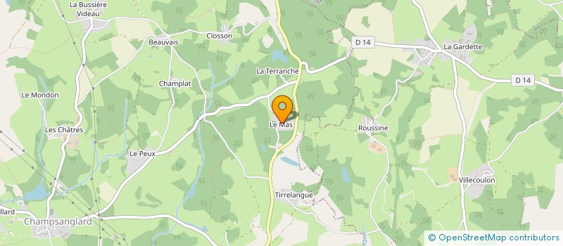 localisation de l'entreprise AGRINATURE - MARS'S FARM à CHAMPSANGLARD