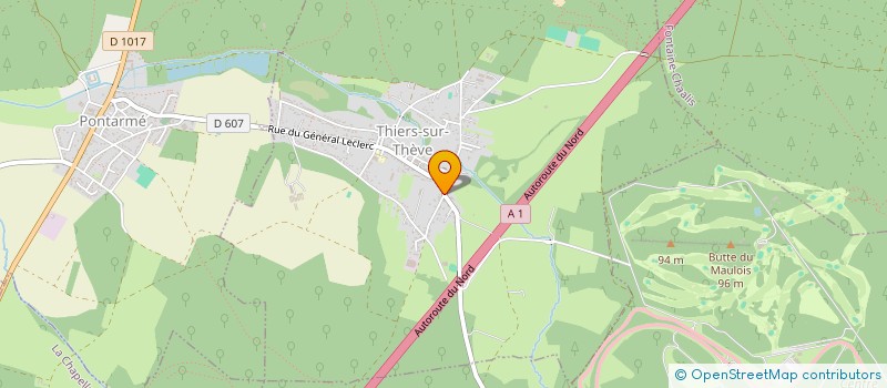 localisation de l'entreprise AGRINE  AGRO INDUSTRIE INTELLIGENCE ECON  THIERS-SUR-THEVE