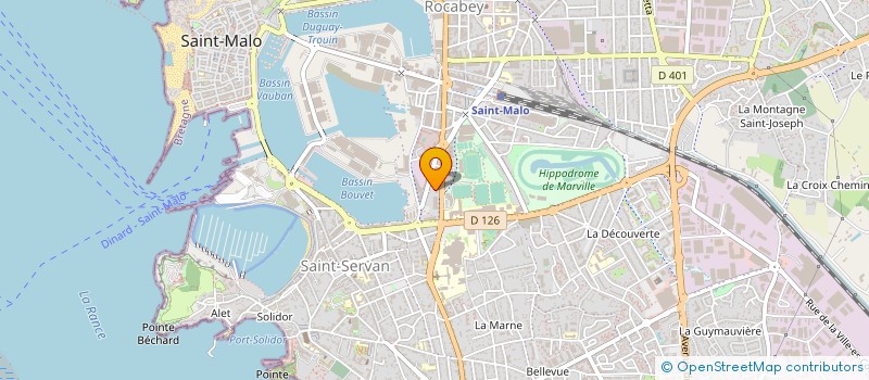 localisation de l'entreprise AGRINTER  SAINT-MALO