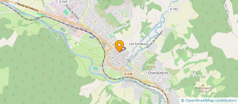 localisation de l'entreprise AGRION à DIE