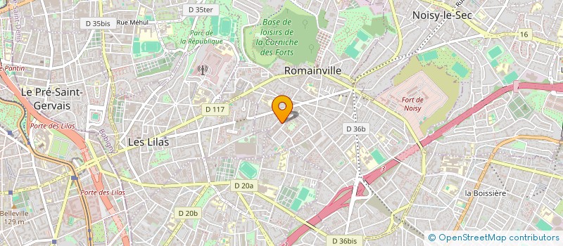 localisation de l'entreprise AGRIP à ROMAINVILLE