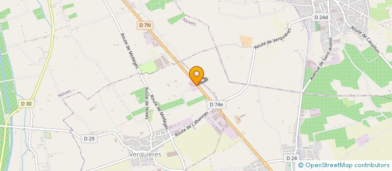 localisation de l'entreprise AGRIPACK à VERQUIERES
