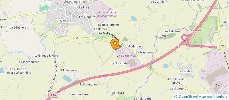 localisation de l'entreprise AGRIPHARM SANTE ANIMALE  LES HERBIERS