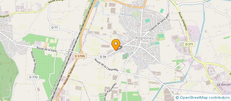 localisation de l'entreprise AGRIPPA  ROGNONAS