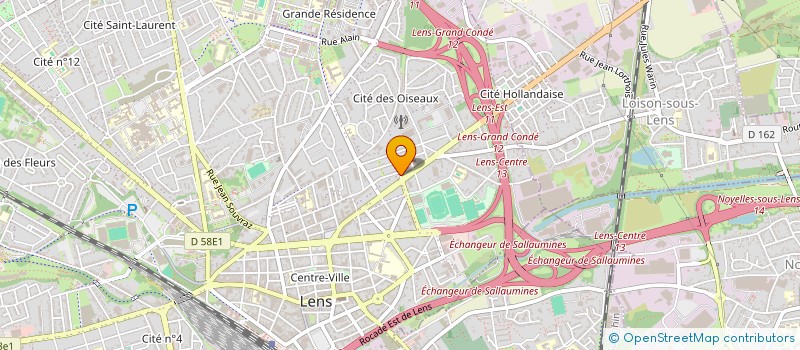 localisation de l'entreprise AGRIPPA COMMUNICATION  LENS