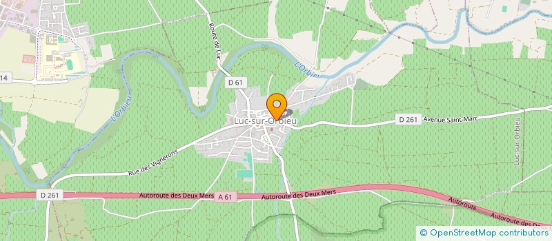 localisation de l'entreprise AGRIQUAL  LUC-SUR-ORBIEU