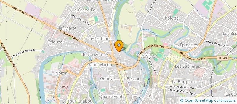 localisation de l'entreprise AGRIS à NIORT