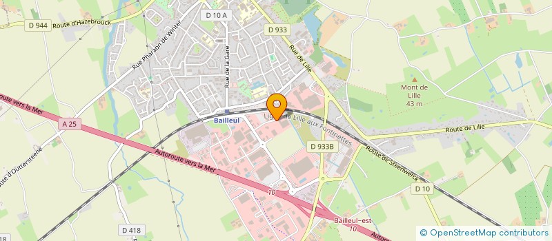 localisation de l'entreprise AGRIS à BAILLEUL