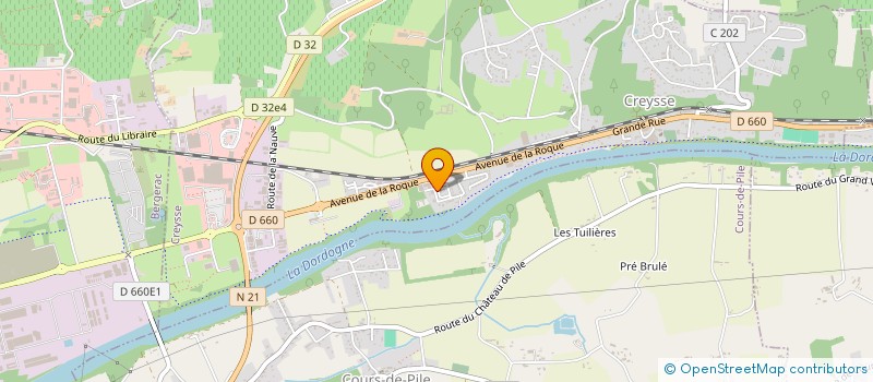 localisation de l'entreprise AGRISELF DISTRIBUTION 24 à CREYSSE