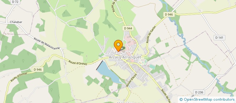 localisation de l'entreprise AGRISERVICE 640 à ARZACQ-ARRAZIGUET