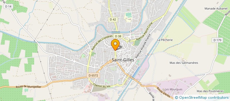 localisation de l'entreprise AGRISERVICE à SAINT-GILLES