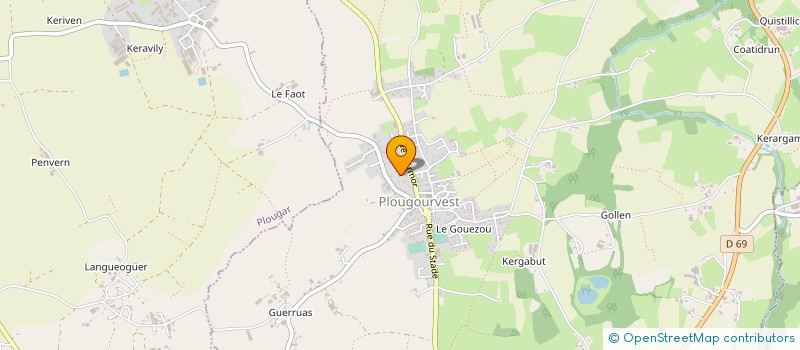 localisation de l'entreprise AGRISIX à PLOUGOURVEST