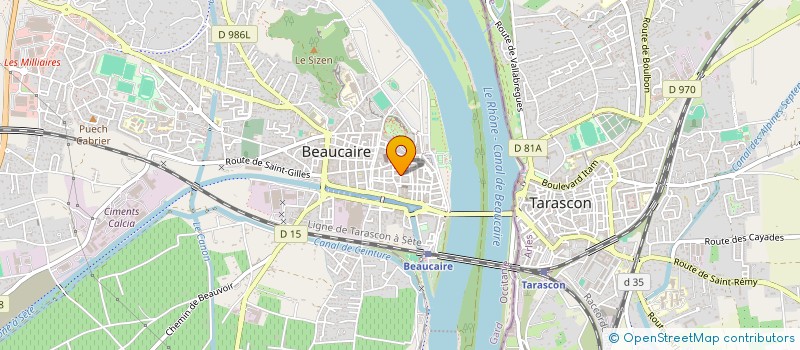 localisation de l'entreprise AGRISOL  BEAUCAIRE