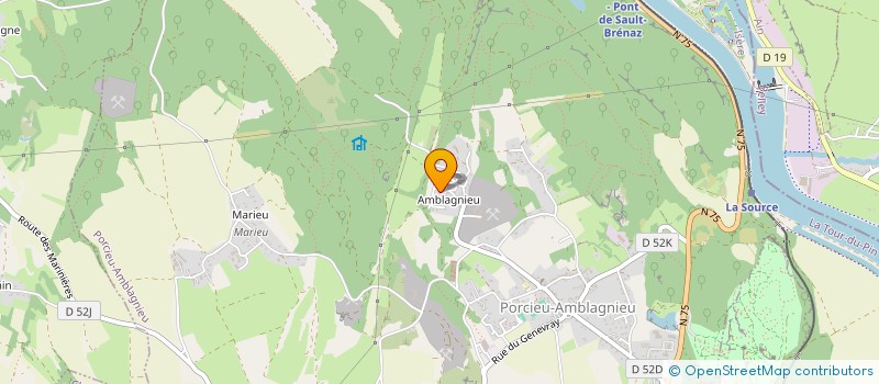 localisation de l'entreprise AGRISOLE  PORCIEU-AMBLAGNIEU