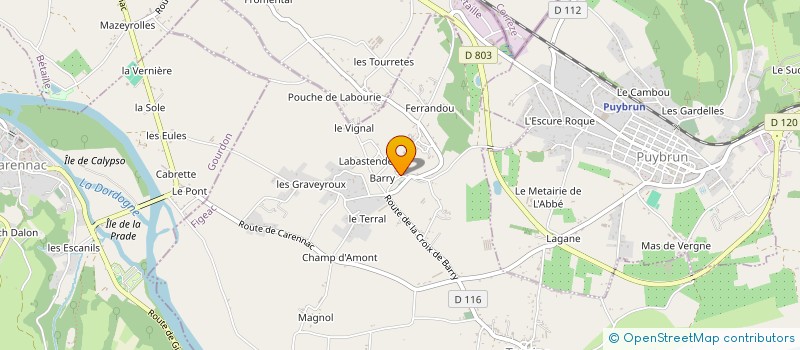 localisation de l'entreprise AGRISOLEA  TAURIAC