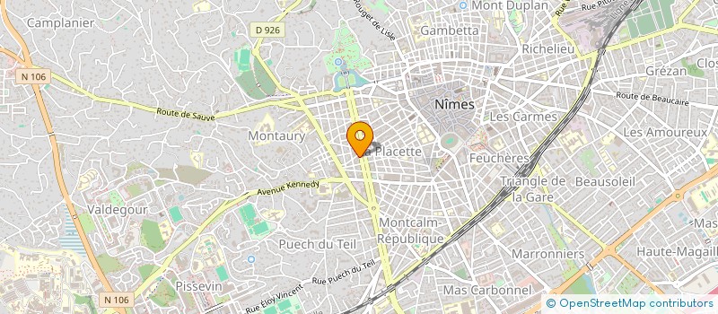 localisation de l'entreprise AGRISOLEIL DE MONTAIGU VENDEE  NIMES