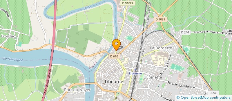 localisation de l'entreprise AGRISUD INTERNATIONAL à LIBOURNE