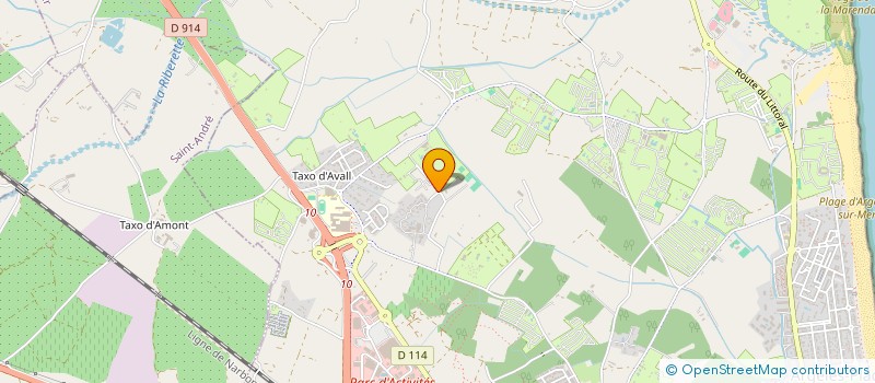 localisation de l'entreprise AGRITAXO à ARGELES-SUR-MER
