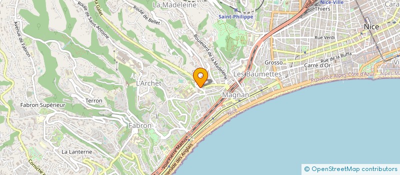localisation de l'entreprise AGRITECH à NICE