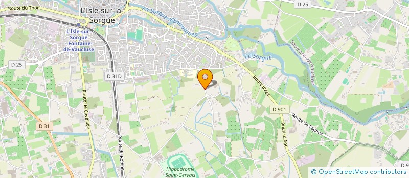 localisation de l'entreprise AGRITIM à L'ISLE-SUR-LA-SORGUE