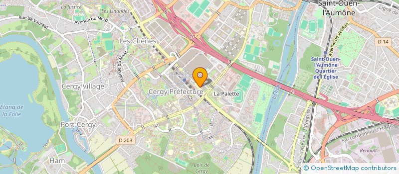 localisation de l'entreprise AGRITRADE à CERGY