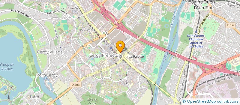 localisation de l'entreprise AGRITRADE FINANCES à CERGY