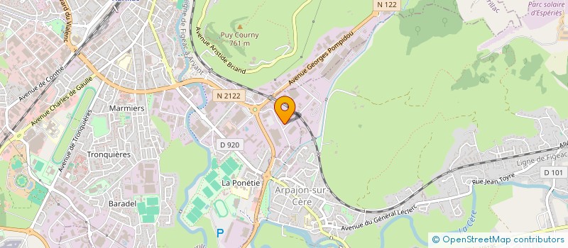 localisation de l'entreprise AGRITRAITE à AURILLAC