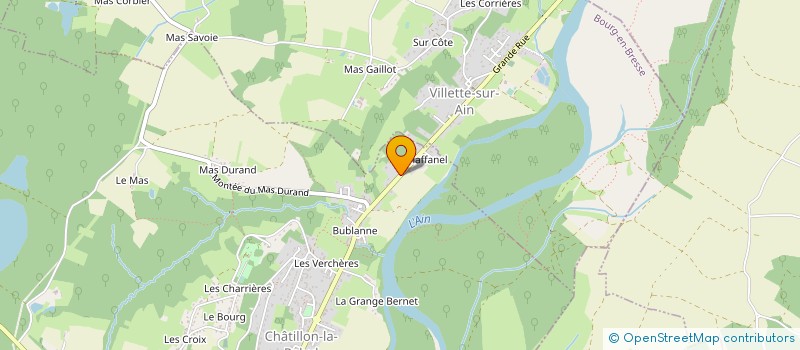 localisation de l'entreprise AGRITRANS à CHALAMONT
