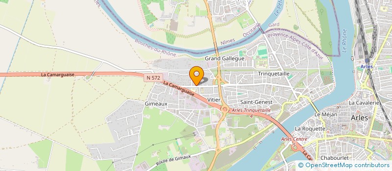 localisation de l'entreprise AGRITRAVAIL à ARLES