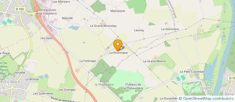 localisation de l'entreprise AGRIVACANCES 49  LONGUENEE-EN-ANJOU