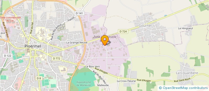 localisation de l'entreprise AGRIVY  PLOERMEL