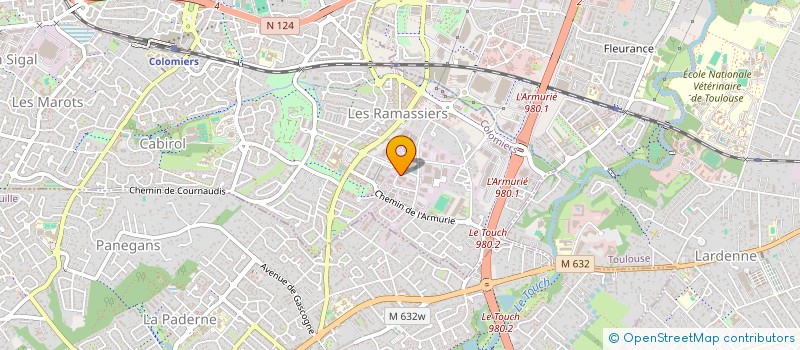 localisation de l'entreprise AGRM à COLOMIERS