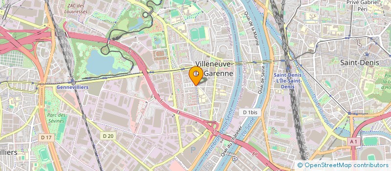 localisation de l'entreprise AGRO +  VILLENEUVE-LA-GARENNE