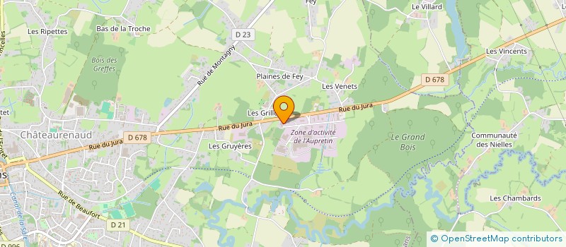 localisation de l'entreprise AGRO ALIM CONSEIL à LOUHANS