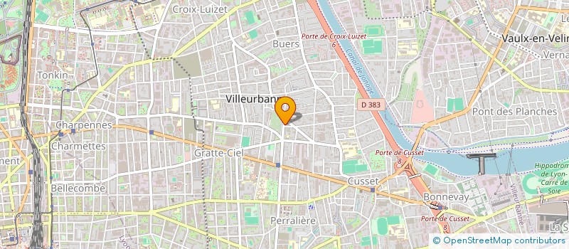 localisation de l'entreprise AGRO-ALIMENTAIRE VILLEURBANNAISE  VILLEURBANNE