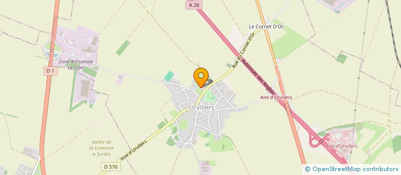 localisation de l'entreprise AGRO BIO à URVILLERS