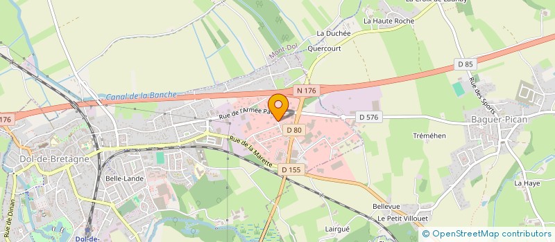 localisation de l'entreprise AGRO-CONCEPT  DOL DE BRETAGNE