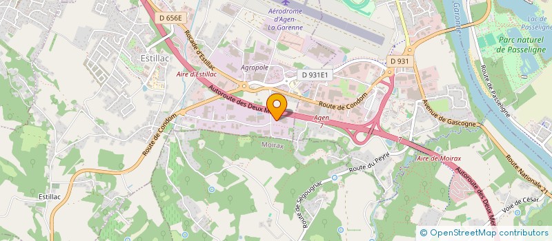 localisation de l'entreprise AGRO DIGITAL à ESTILLAC