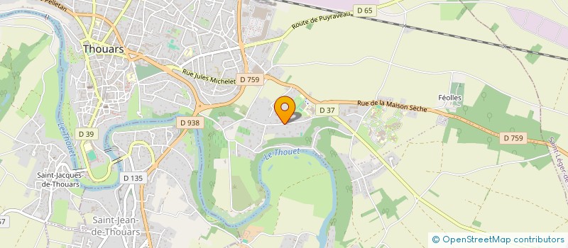 localisation de l'entreprise AGRO FINANCE à THOUARS