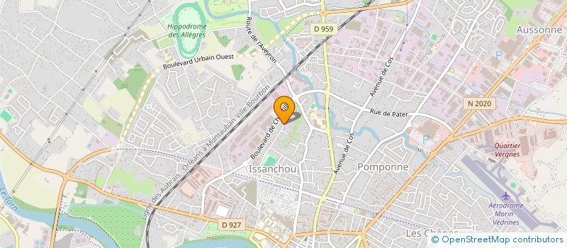 localisation de l'entreprise AGRO-FORESTIER DU PUNTAL  MONTAUBAN