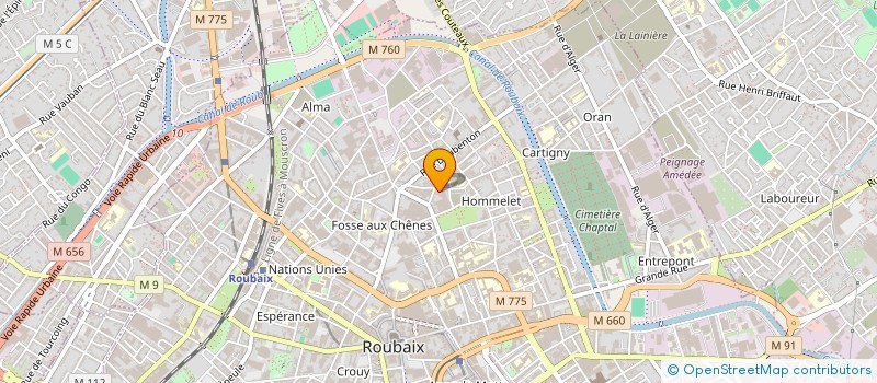 localisation de l'entreprise AGRO NEGOCE INTERNATIONAL BIDJI à ROUBAIX
