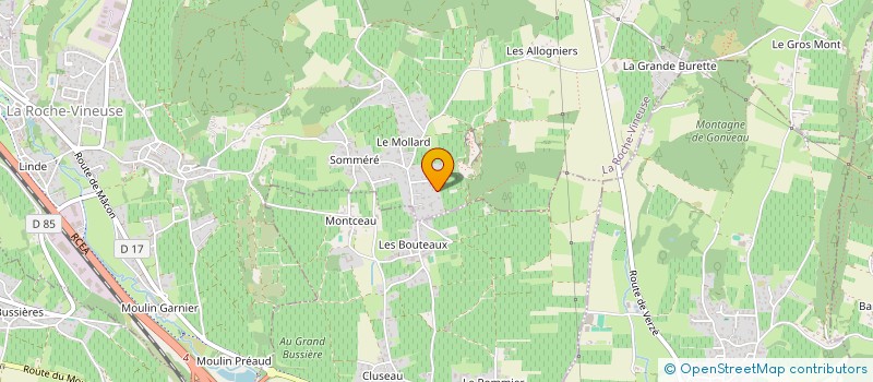 localisation de l'entreprise AGRO OENO CONSEIL à LA ROCHE-VINEUSE