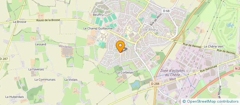 localisation de l'entreprise AGRO OUEST  LE RHEU