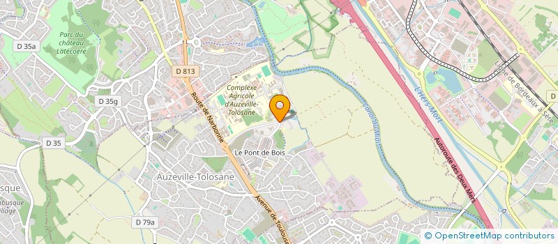 localisation de l'entreprise AGRO PROJETS ENSAT à AUZEVILLE-TOLOSANE