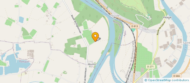 localisation de l'entreprise AGRO TECHNIQUE MAINTENANCE  DAMAZAN