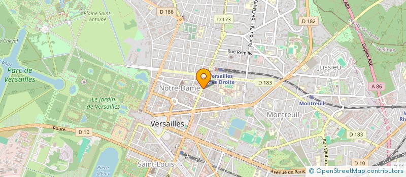 localisation de l'entreprise AGRO-TECHNOLOGIES à VERSAILLES